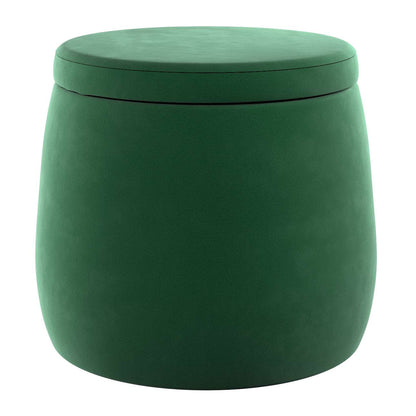 Candy Jar pouf - ø40 - Posh Velvet - forest green