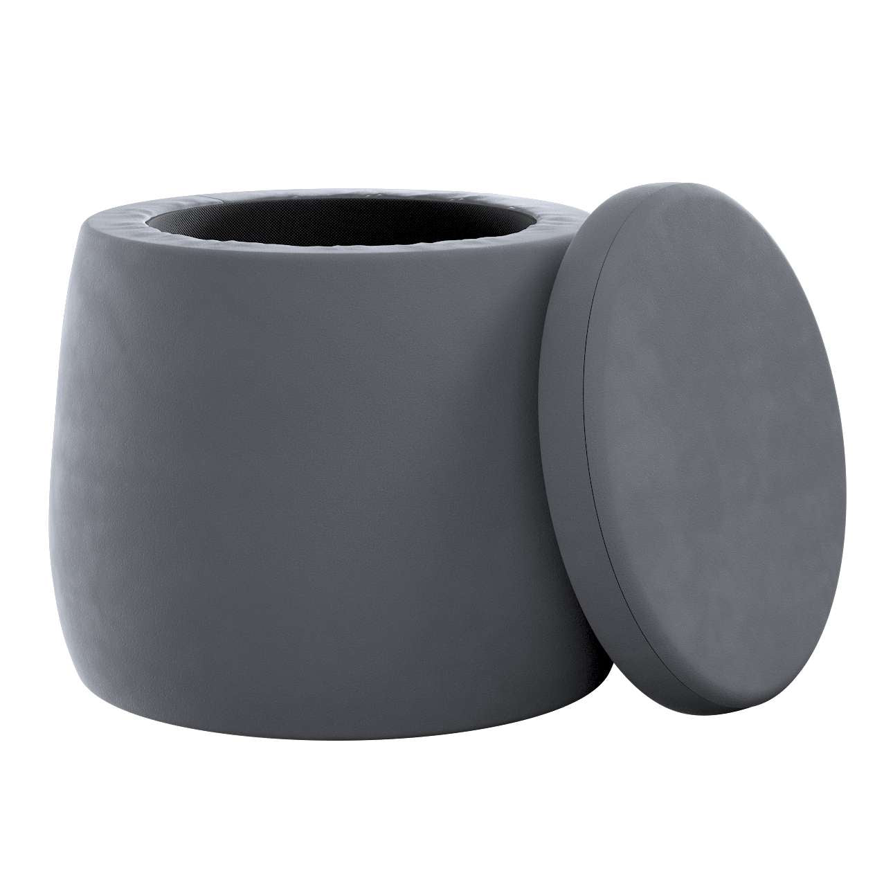 Candy Jar pouf - ø40 - Posh Velvet - graphite grey