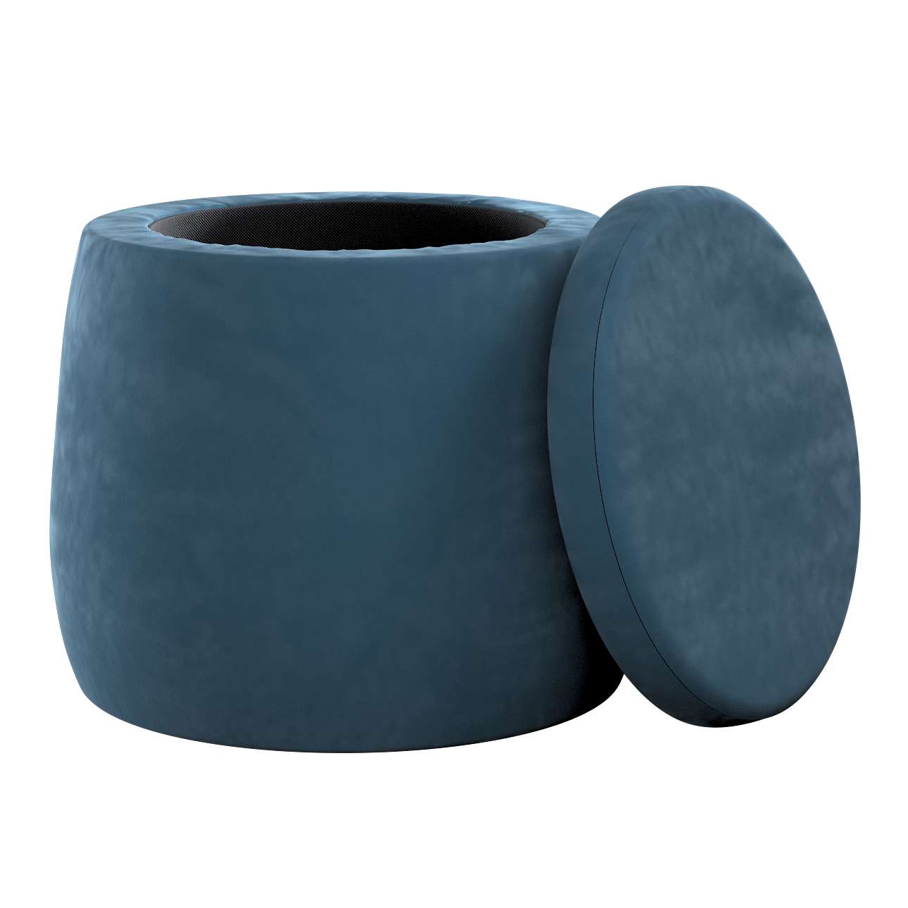 Candy Jar pouf - ø40 - Posh Velvet - dark blue