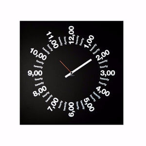 ONLY HOURS Wall Clock 50 CM, dESIGNoBJECT- D40Studio
