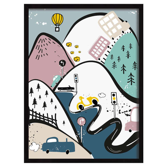 Bunter Verkehr I 30x40cm