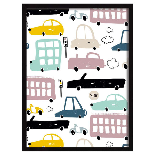 Bunter Verkehr II 30x40cm