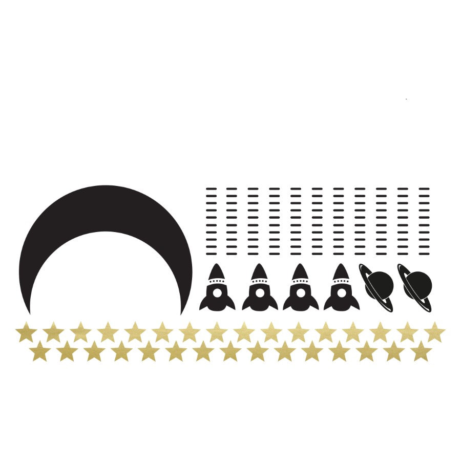 SPACE Exploration Wall Sticker Set