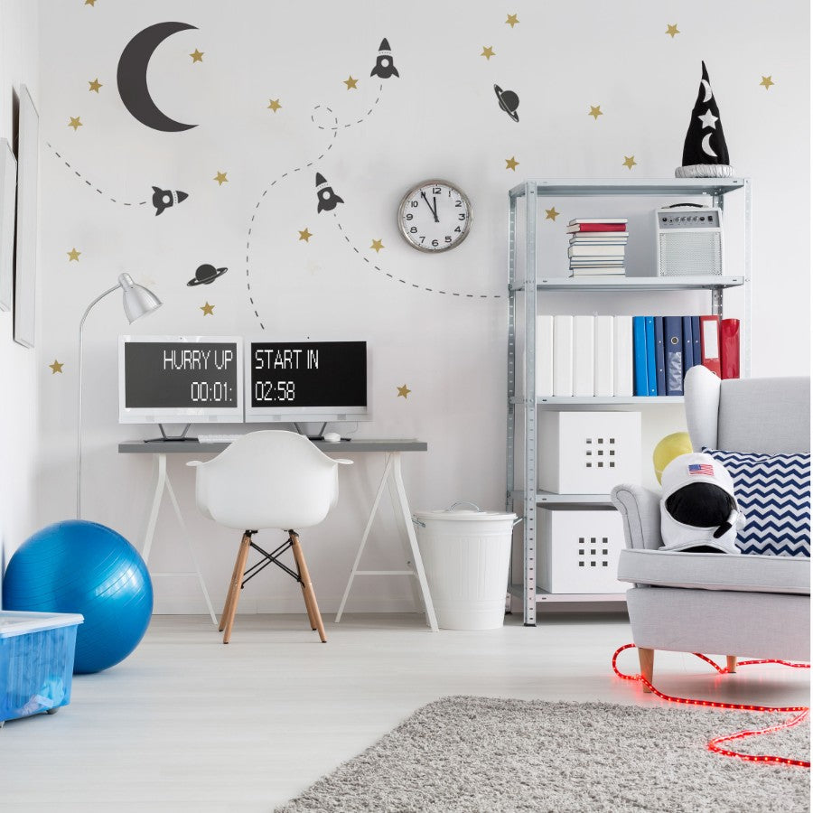 SPACE Exploration Wall Sticker Set