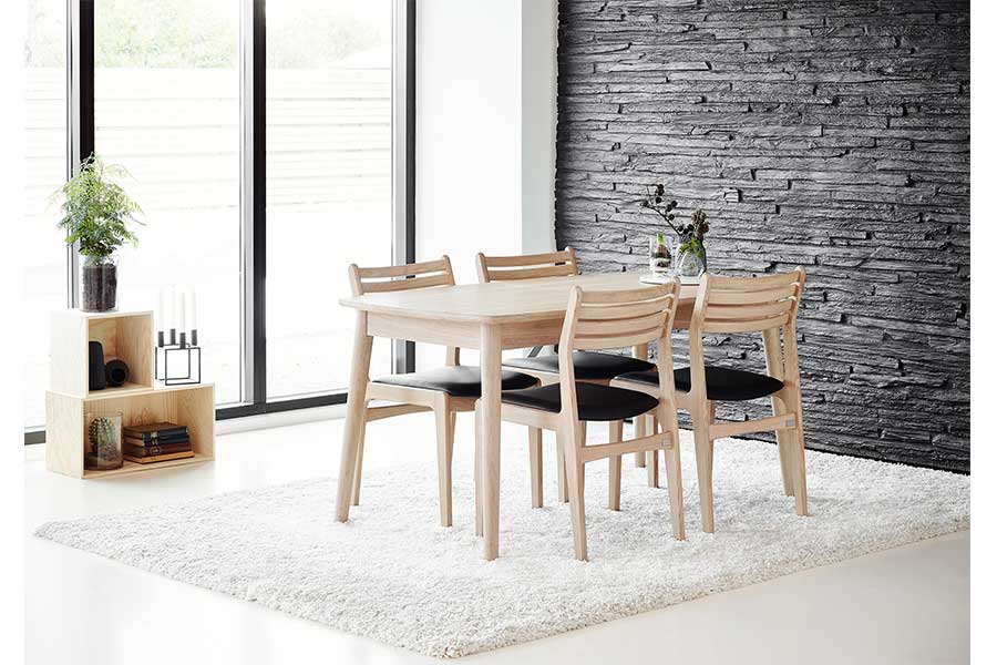 ANNE Black Leather Set of 2 Chairs, CASØ- D40Studio