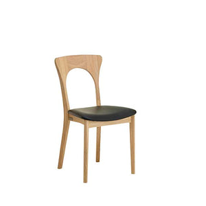 PETER Black Leather Set of 2 Chairs, CASØ- D40Studio