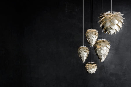 CONIA Big BRUSHED BRASS Pendant Light, VITA Copenhagen- D40Studio