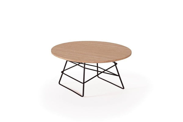 GRID OAK Round Medium Coffee Table Ø 45, Innovation- D40Studio