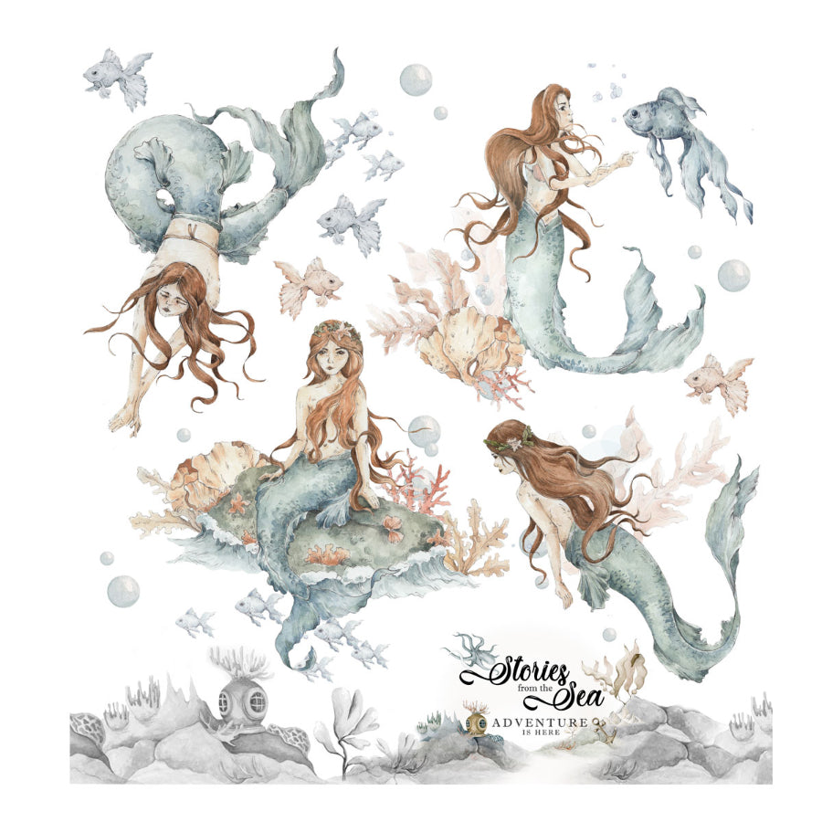 MERMAIDS / Stories From The Sea Wall Sticker