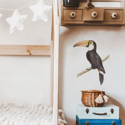 Adhesivo de pared Aventura en la sabana de tucán 