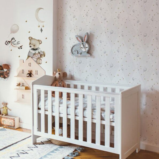 BALLOONS Delicate Grey Wallpaper 50X280CM