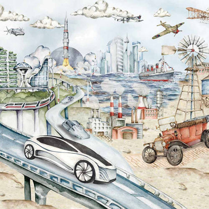 INDUSTRIAL Evolution Wallpaper / From Future to Past  - 500CM