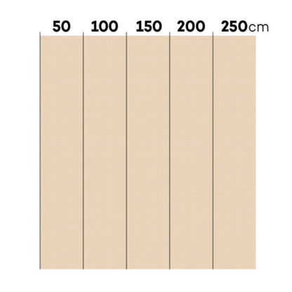 Kleine Tapete mit Karomuster, Elfenbein, 50 x 280 cm