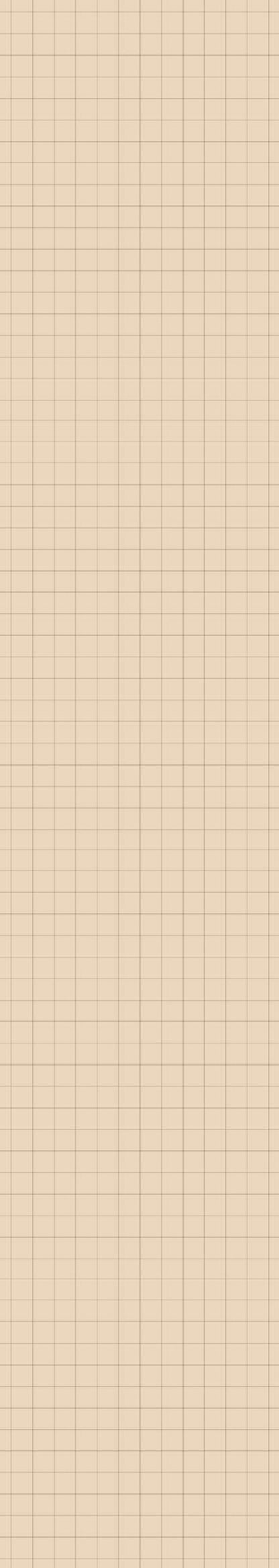 Kleine Tapete mit Karomuster, Elfenbein, 50 x 280 cm