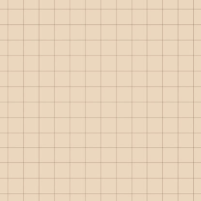 Kleine Tapete mit Karomuster, Elfenbein, 50 x 280 cm