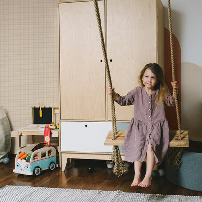 Kleine Tapete mit Karomuster, Elfenbein, 50 x 280 cm