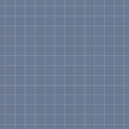 Check Pattern Small Dove Blue Wallpaper 50x280CM