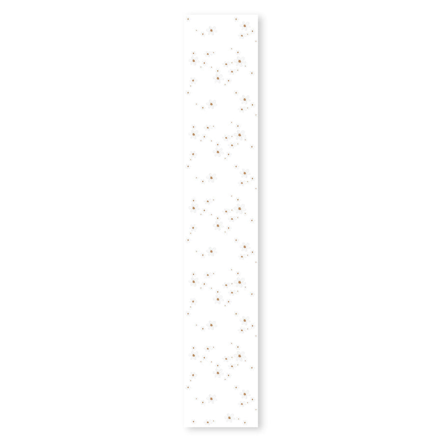 Graphic Flowers On White Background Wallpaper 50x280CM