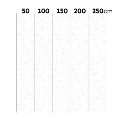 Cosmos Tapete in Weiß und Grau, 50 x 280 cm