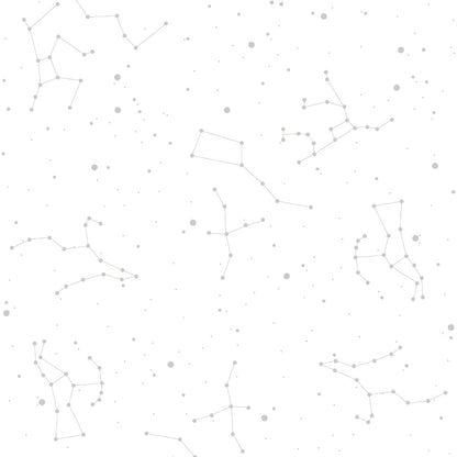 Cosmos Tapete in Weiß und Grau, 50 x 280 cm