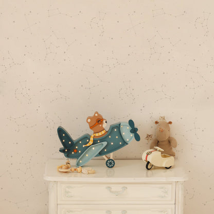 Cosmos Tapete in Weiß und Grau, 50 x 280 cm