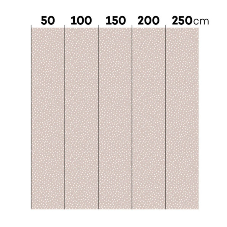 Irregular Dots on Powder Pink White Wallpaper 50x280CM