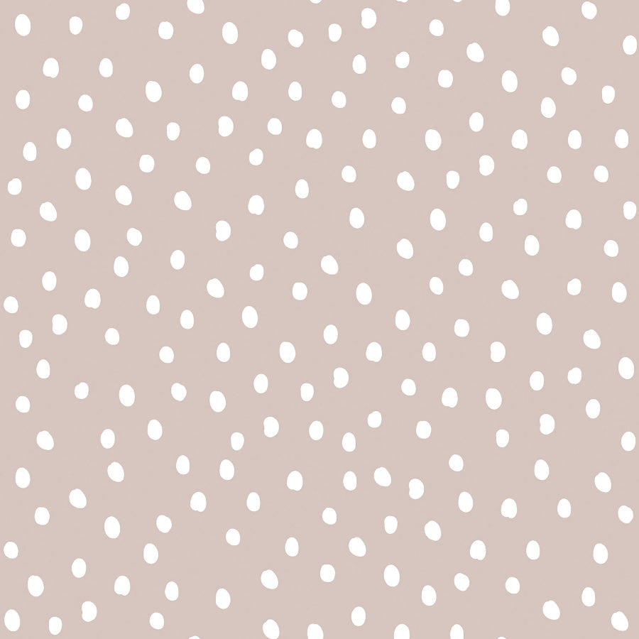 Irregular Dots on Powder Pink White Wallpaper 50x280CM