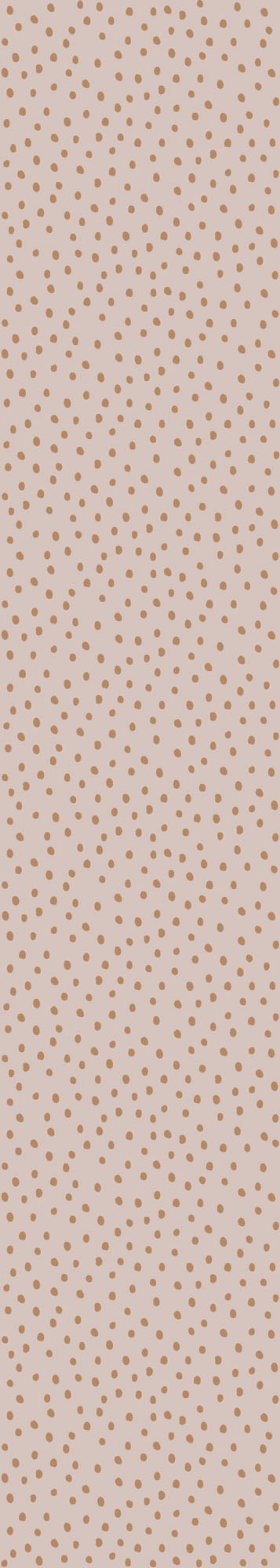 Irregular Dots on Powder Pink Cinnamon Wallpaper 50x280CM
