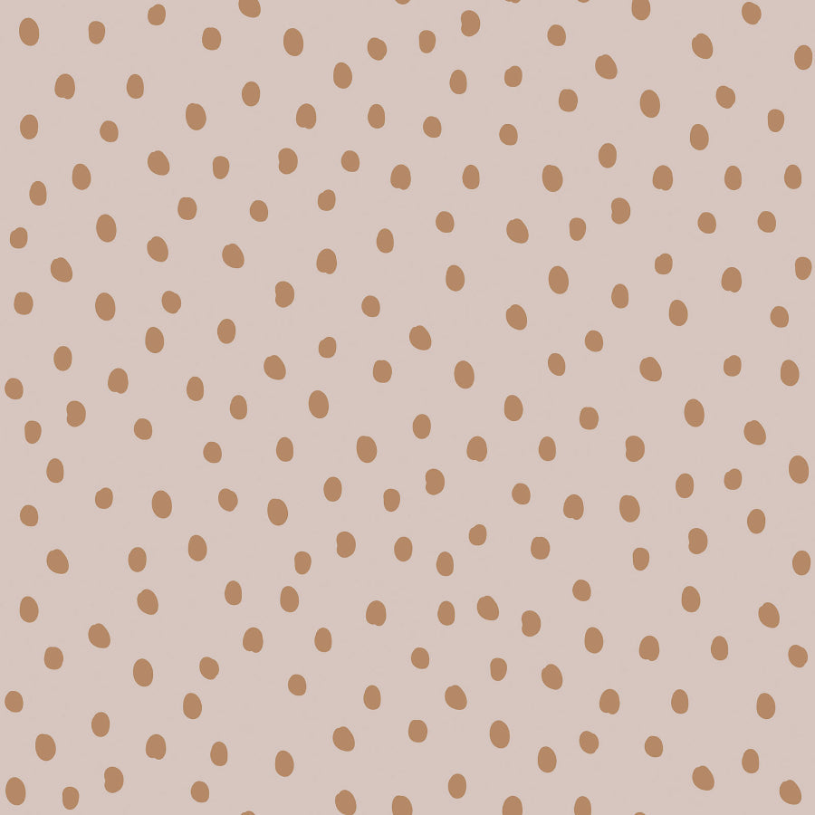 Irregular Dots on Powder Pink Cinnamon Wallpaper 50x280CM
