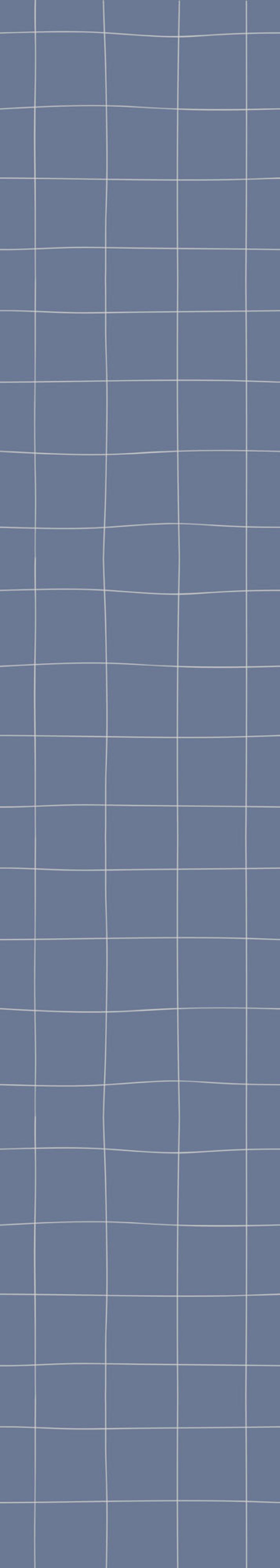Irregular Check Pattern Blue Wallpaper 50x280CM