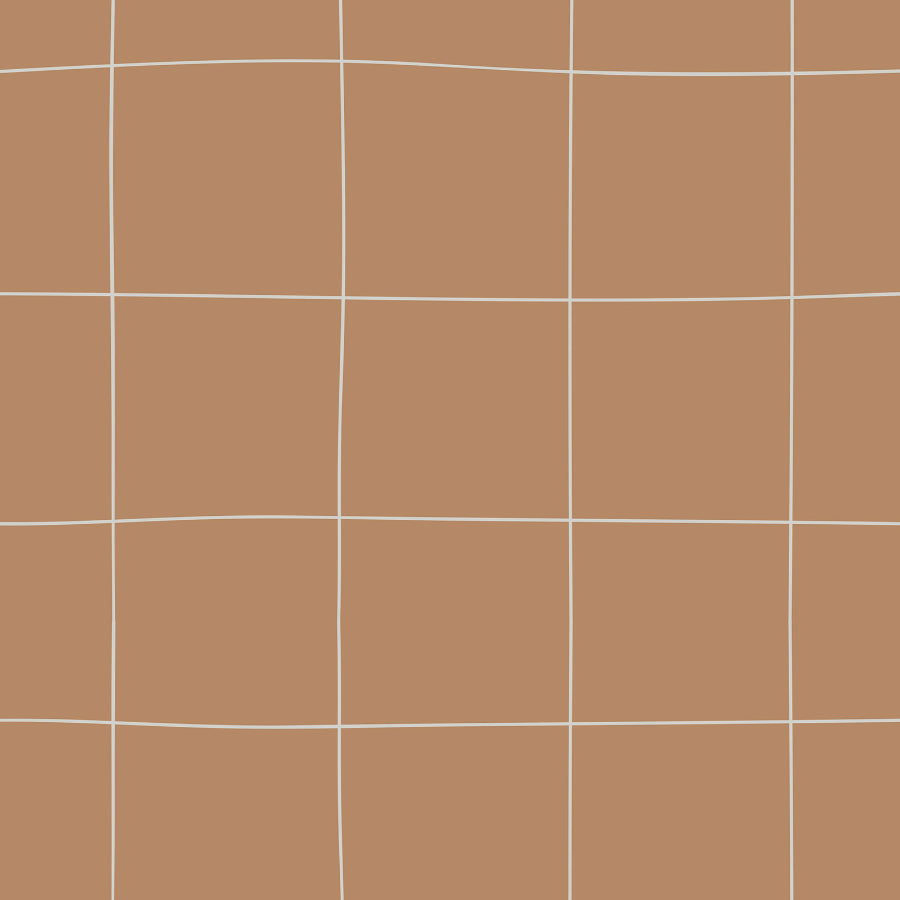 Irregular Check Pattern on Cinnamon Wallpaper 50x280CM