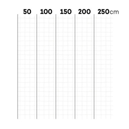 Unregelmäßiges Karomuster auf weißer Tapete, 50 x 280 cm