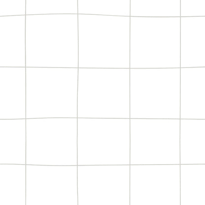 Unregelmäßiges Karomuster auf weißer Tapete, 50 x 280 cm