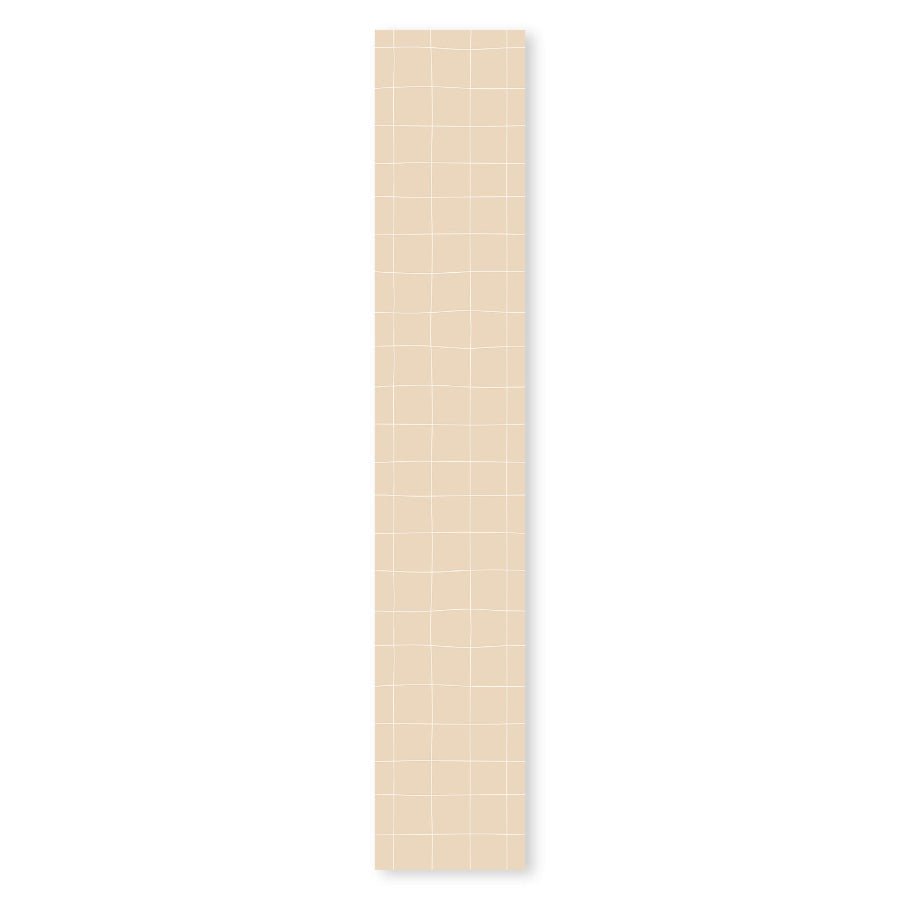 Irregular Check Pattern on Ivory Wallpaper 50x280CM