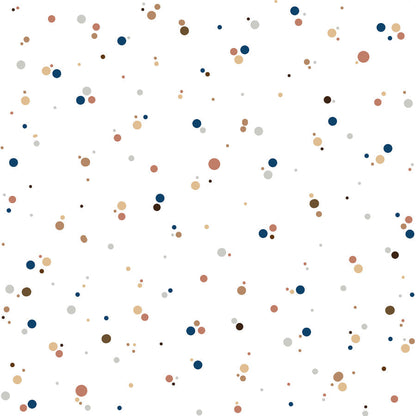 Dots - Minimini Cinnamon Blue Wallpaper 50x280CM