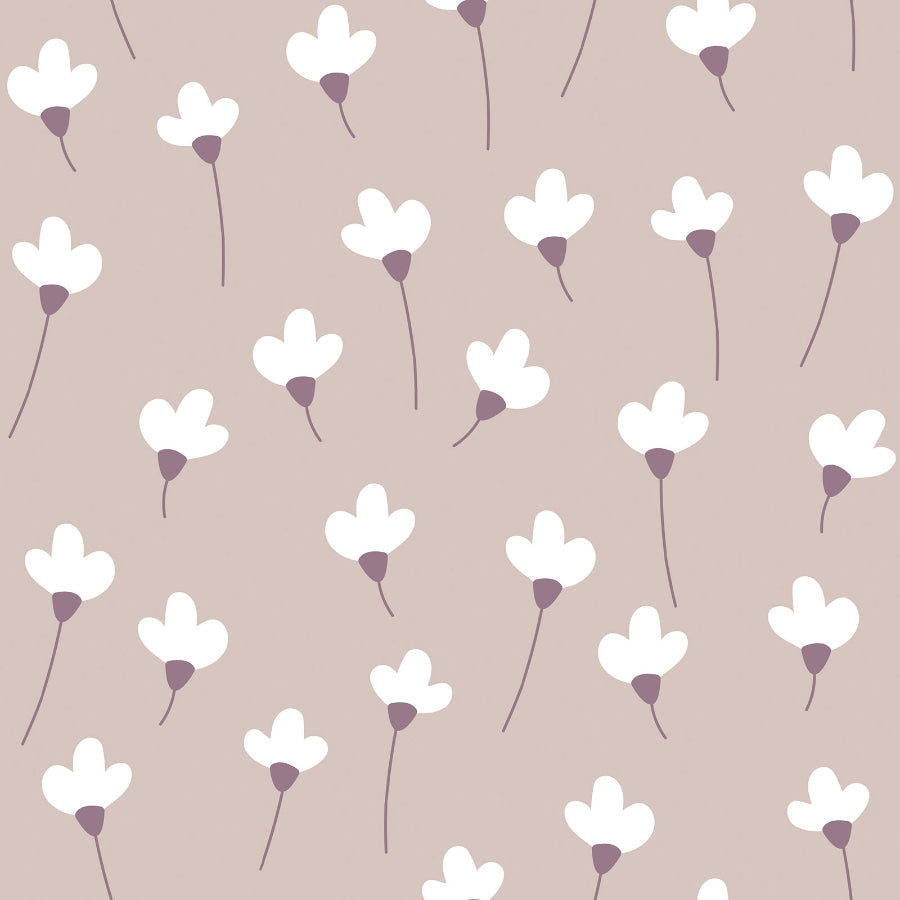Daisies On Powder Pink Wallpaper 50x280CM