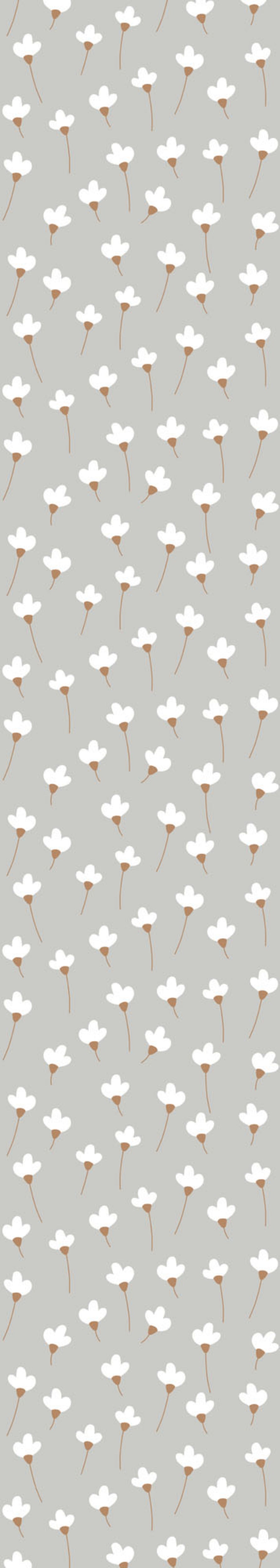 Daisies On Grey Wallpaper 50x280CM