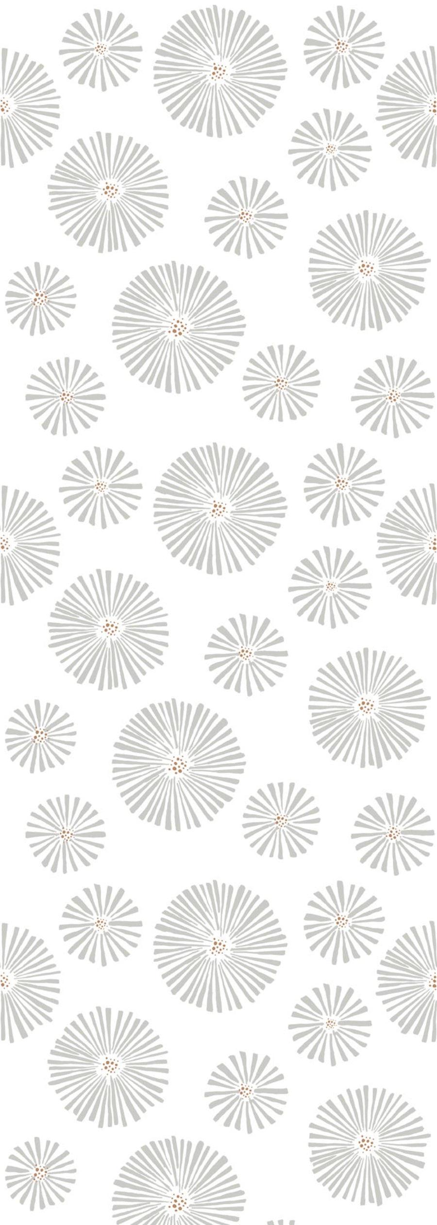 CLASSIC Graphic Flowers Light Wallpaper 100x280CM