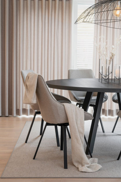 Rowico FRED Round Black Ash Table 160CM