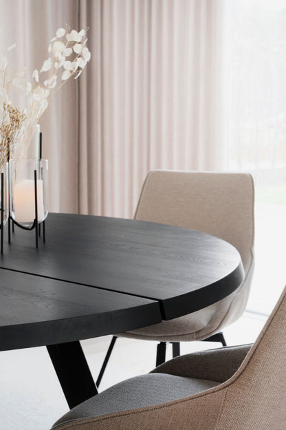 Rowico FRED Round Black Ash Table 160CM