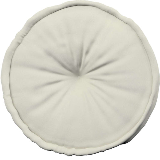 French pouf 50x13cm - Posh Velvet - creamy white