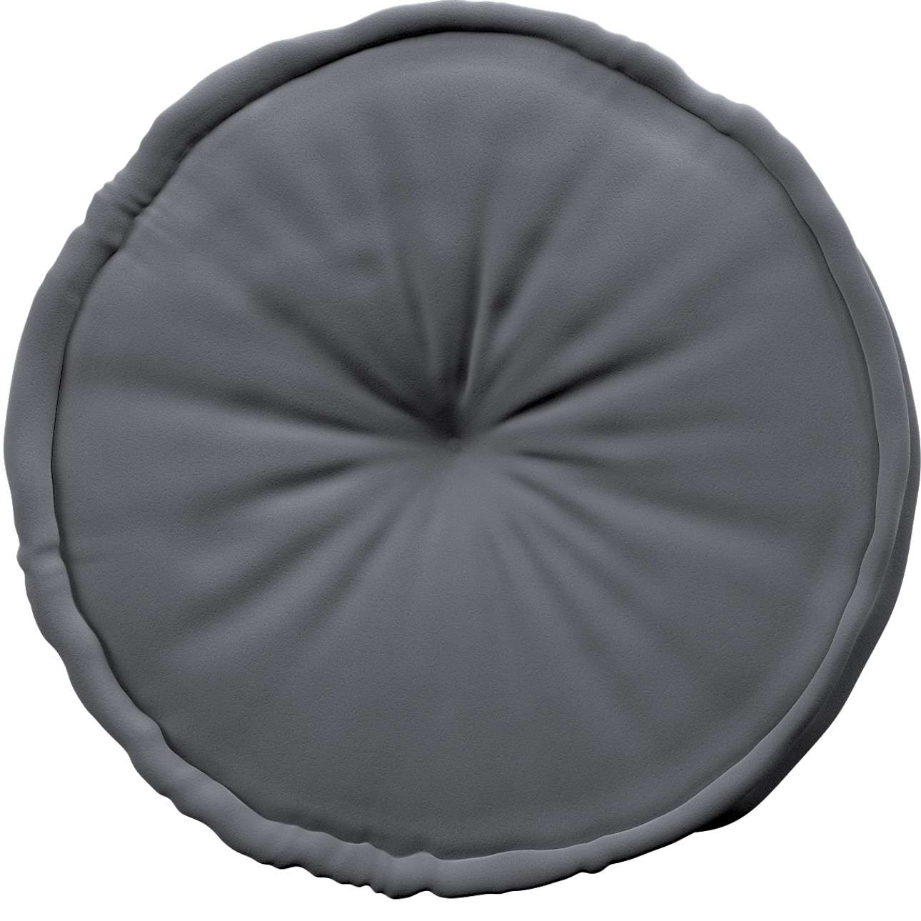 French pouf 50x13cm - Posh Velvet - graphite grey