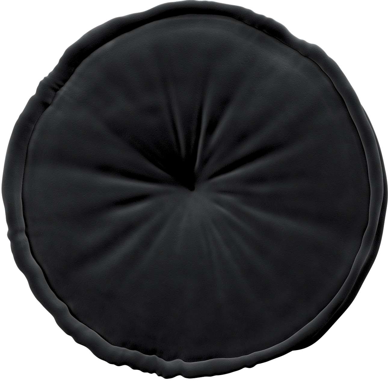 French pouf 50x13cm - Posh Velvet - black