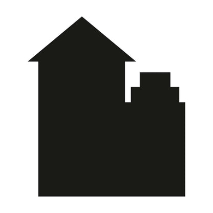 Houses Chalkboard Sticker - 70x80 cm