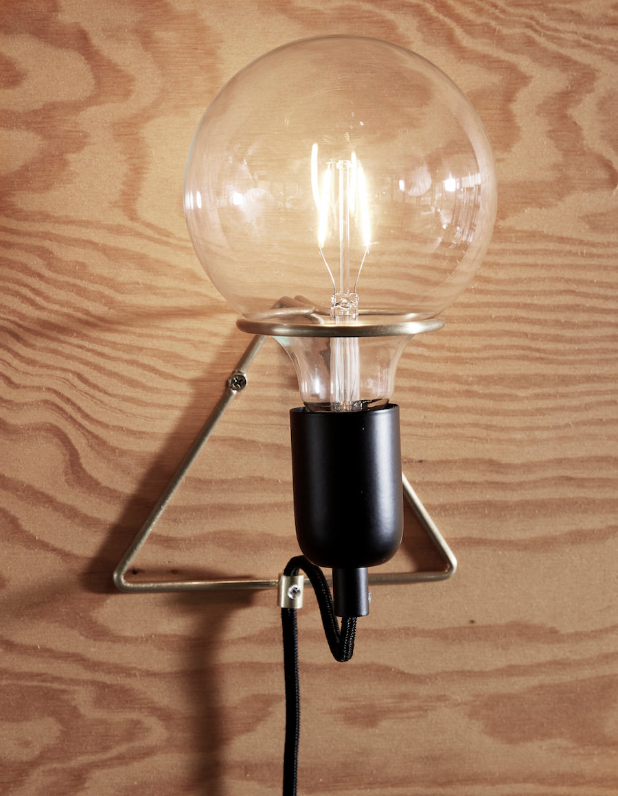 HÜBSCH BRASS Bulb Wall Light, Hübsch- D40Studio
