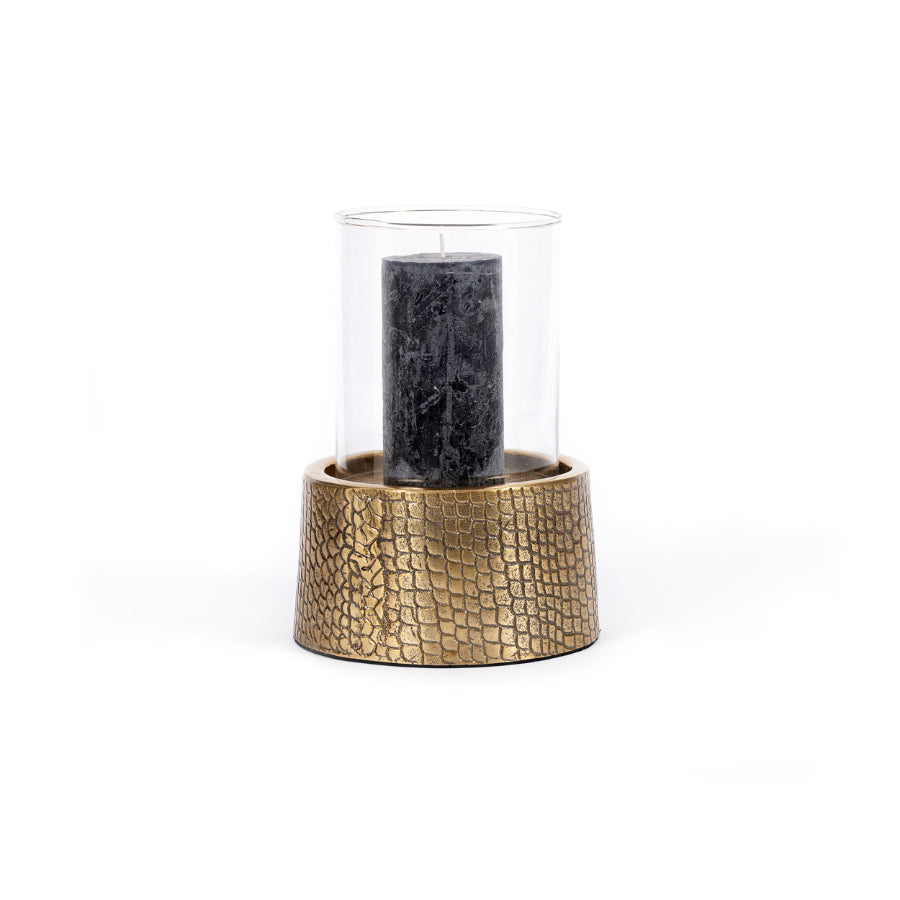 CROCO Candle Holder With Glass