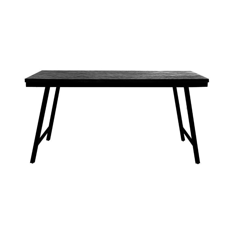 HERRINGBONE Market Table - Black 160 cm & 200 cm