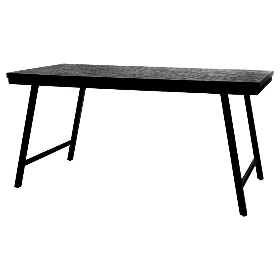 HERRINGBONE Market Table - Black 160 cm & 200 cm