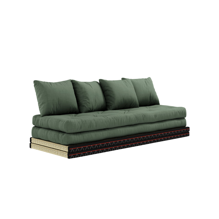 Olive green sales futon