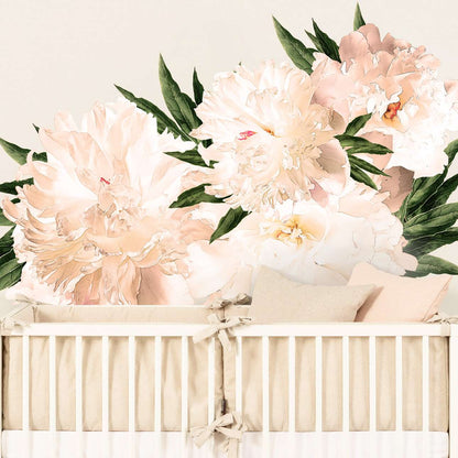 Peony Flowers Sticker - 100x130cm